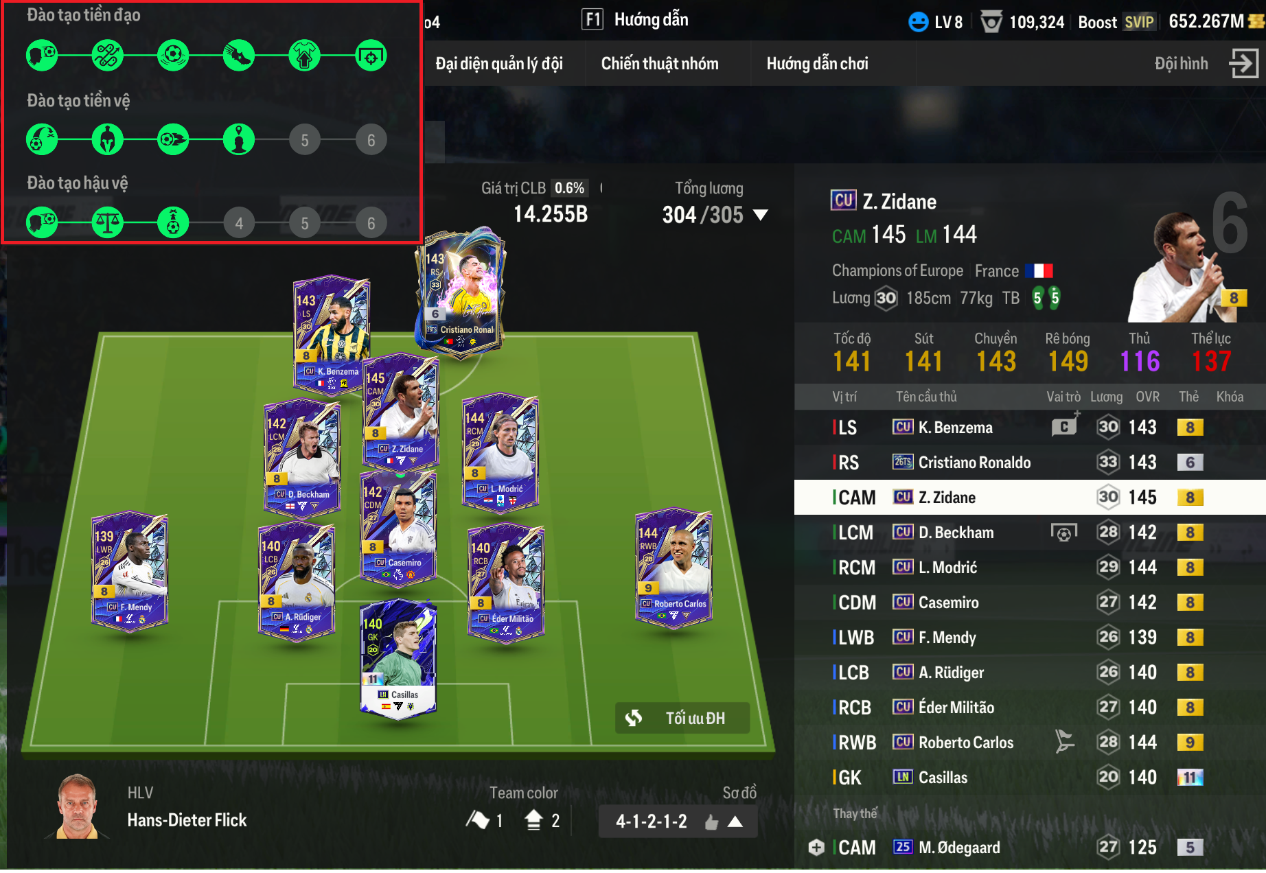 Team Real 14 tỷ , - Bp 652m , có hlv kèm đào tạo ngon