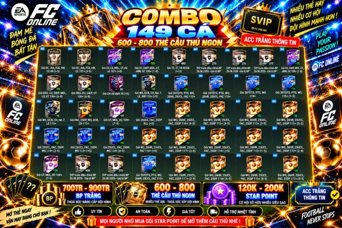 COMBO 149 cá